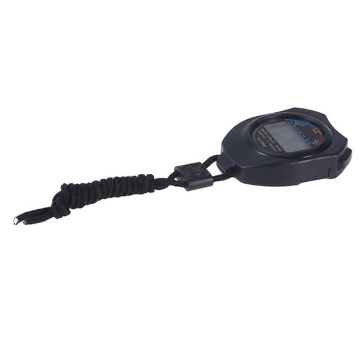 Chronograph Counter Digital Stopwatch Timer For Professionals Cooking Black Handheld 2Pcs