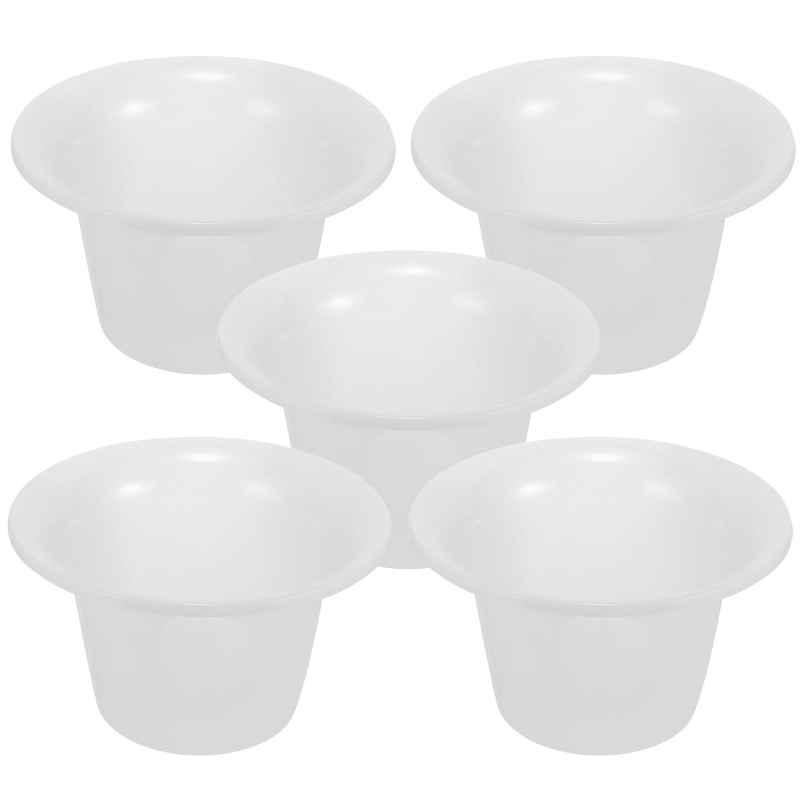 Plastic Urine Pots Hygienic Solution Graduated Scale Design Disabled People Elderly Patients 1200ML Portable 5Pcs