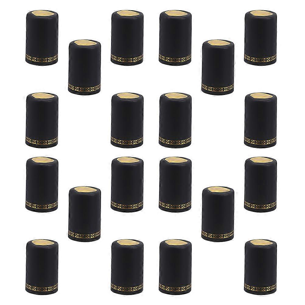450Pcs Heat Shrink Caps Covers for Secure Sealing Black