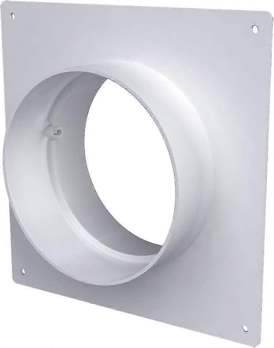 2025 150mm Duct Connection Flange, Plastic Straight Pipe Flange for Heating and Cooling Ventilation System (15cm)