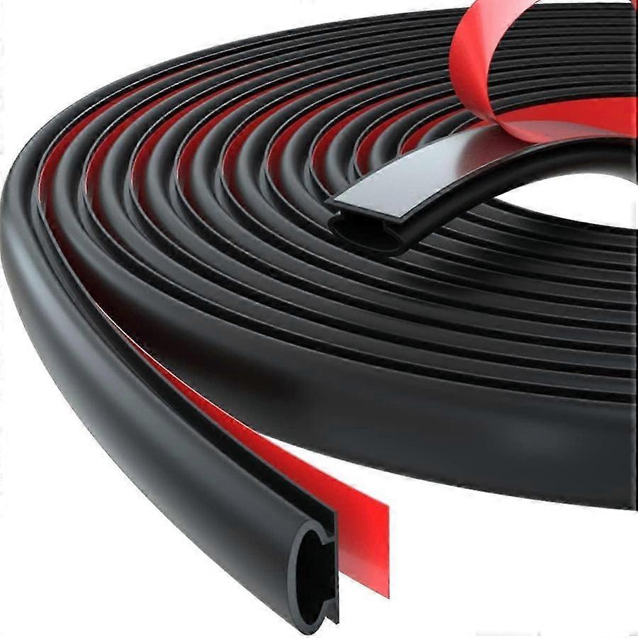 Rubber Door Seal 6M Cold Sound Insulating Window D Profile
