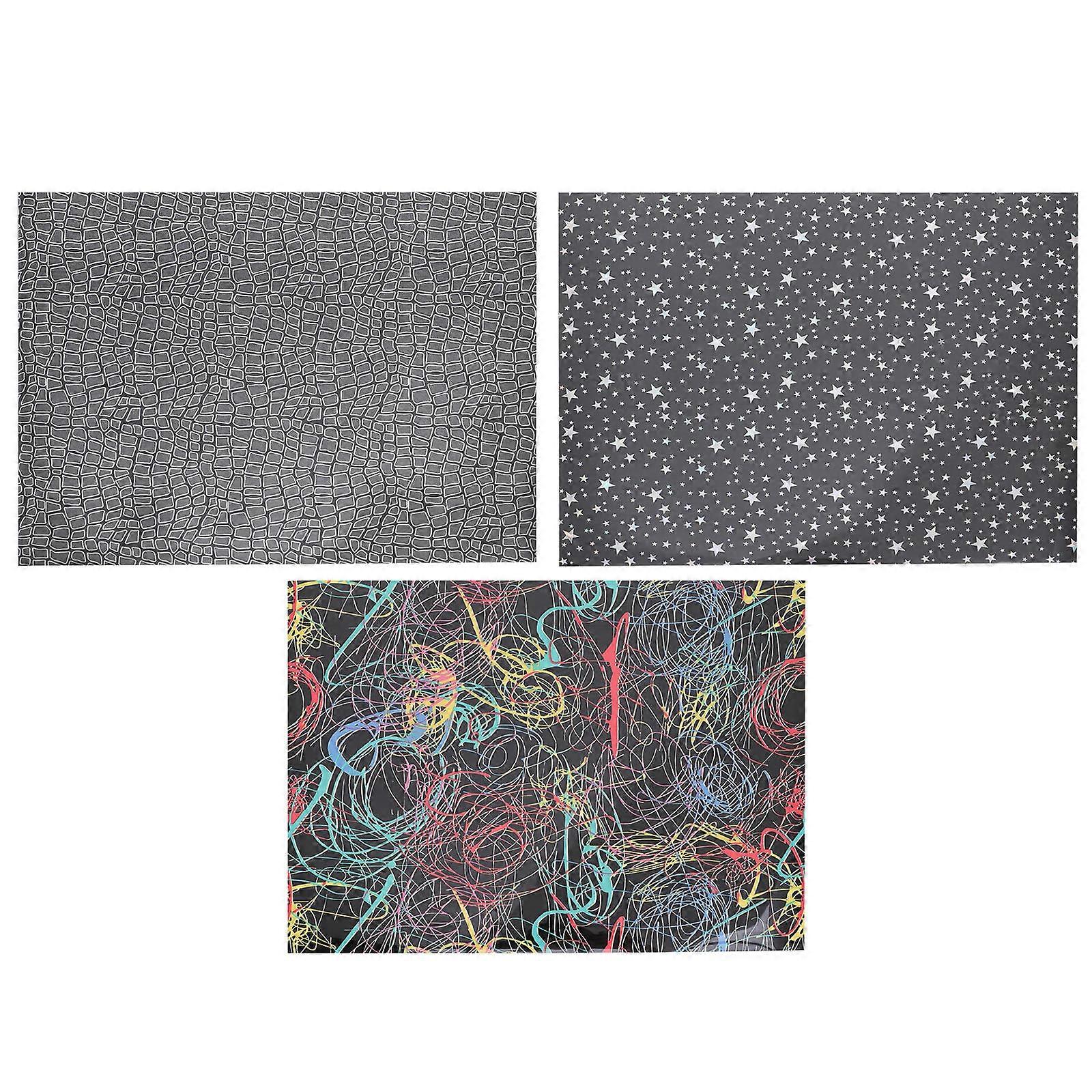 Garment Printing Vinyl Sheets for Decoration 3Pcs Creative PVC Material