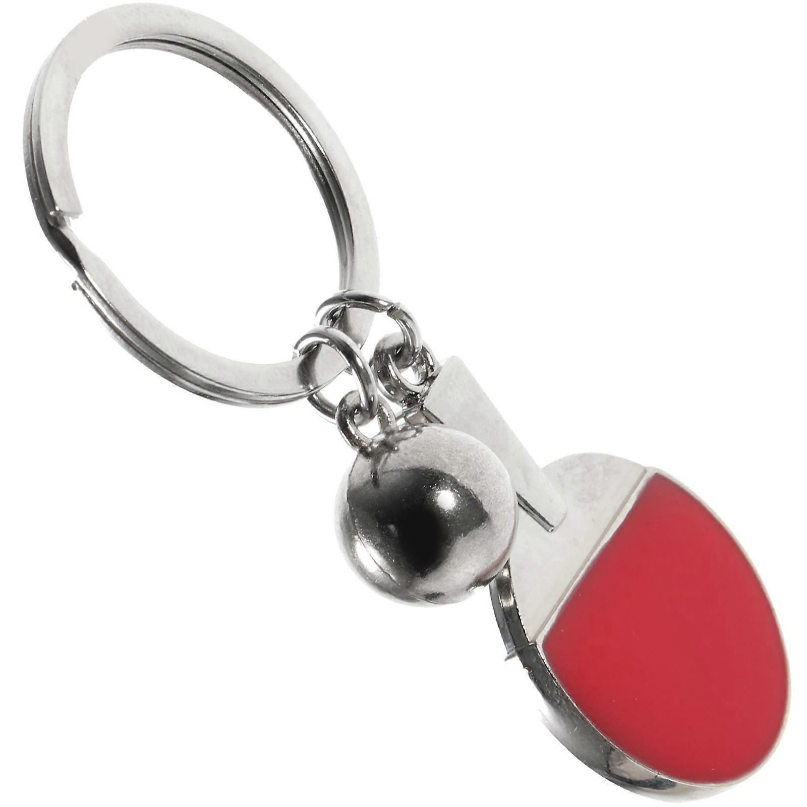 Sports Keychain Zinc Alloy Key Chain for Key Use 3Pcs Red Bag Ornament