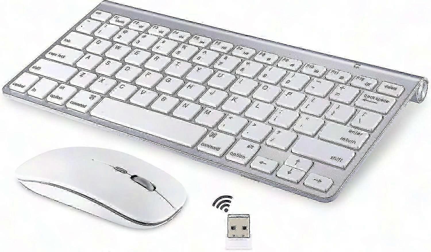 Wireless Keyboard and Mouse Combo for  iMac, Windows, Android (2.4GHz)