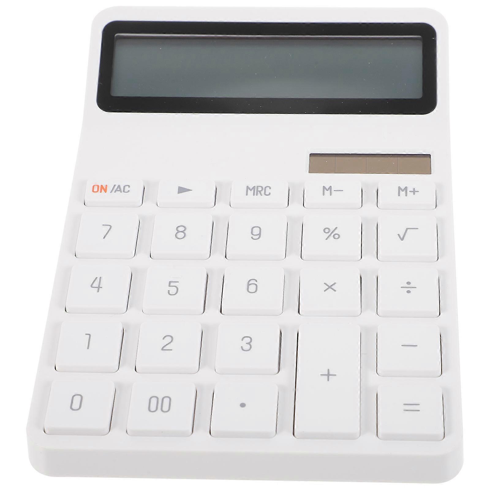 Calculator Basic Desktop Calculator for Calculating 2Pcs White ABS Material
