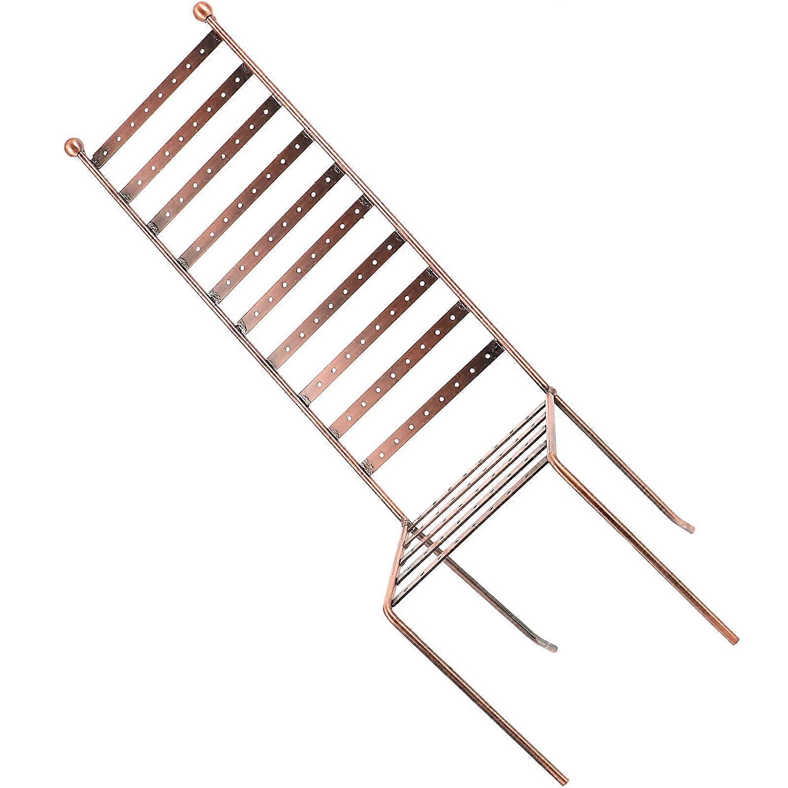 ディスプレイ用形状の金色の金属製イヤリングスタンドチェア