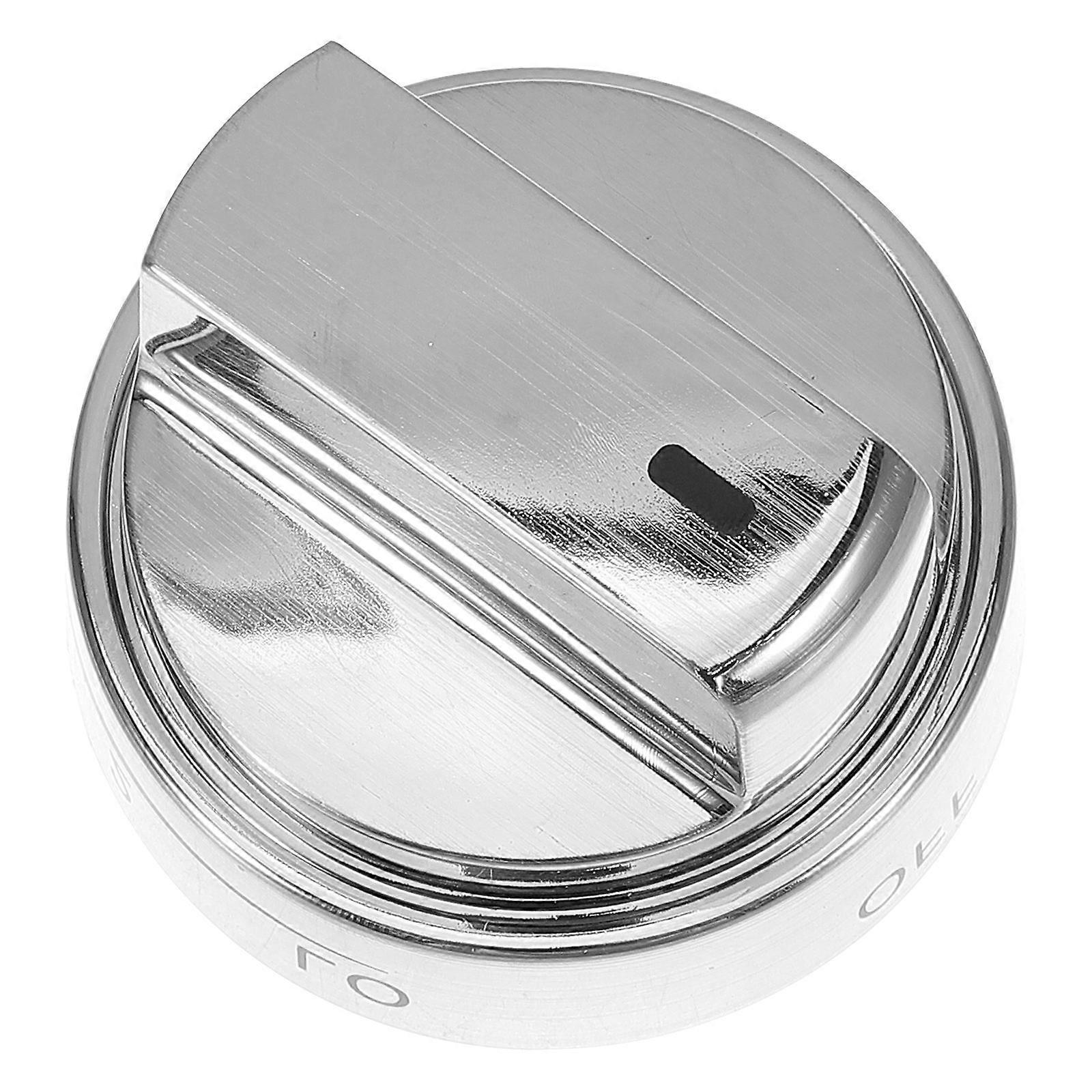 4Pcs Oven Knob Replacement for Durable Stove Control with Silver Metal Material
