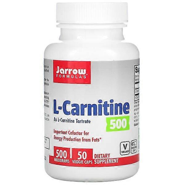 Jarrow Formulas, L-Carnitine 500, 500 mg, 50 Veggie Caps