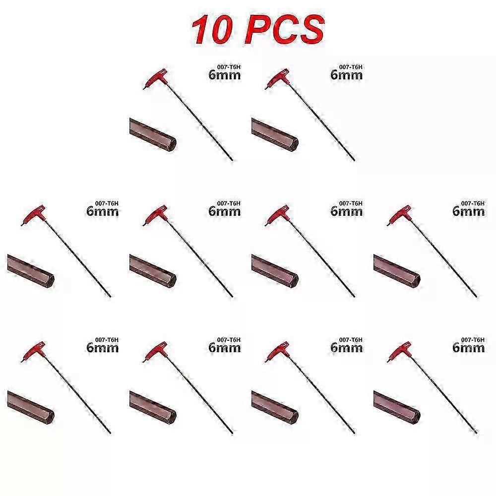 Extra Long Type Hex Keys Set 3/4/5/6/8mm Allen Keys Hand Tool Hexagon Set T Handle Flat Wrench Repair Tools Keys For Repair Car 25-26