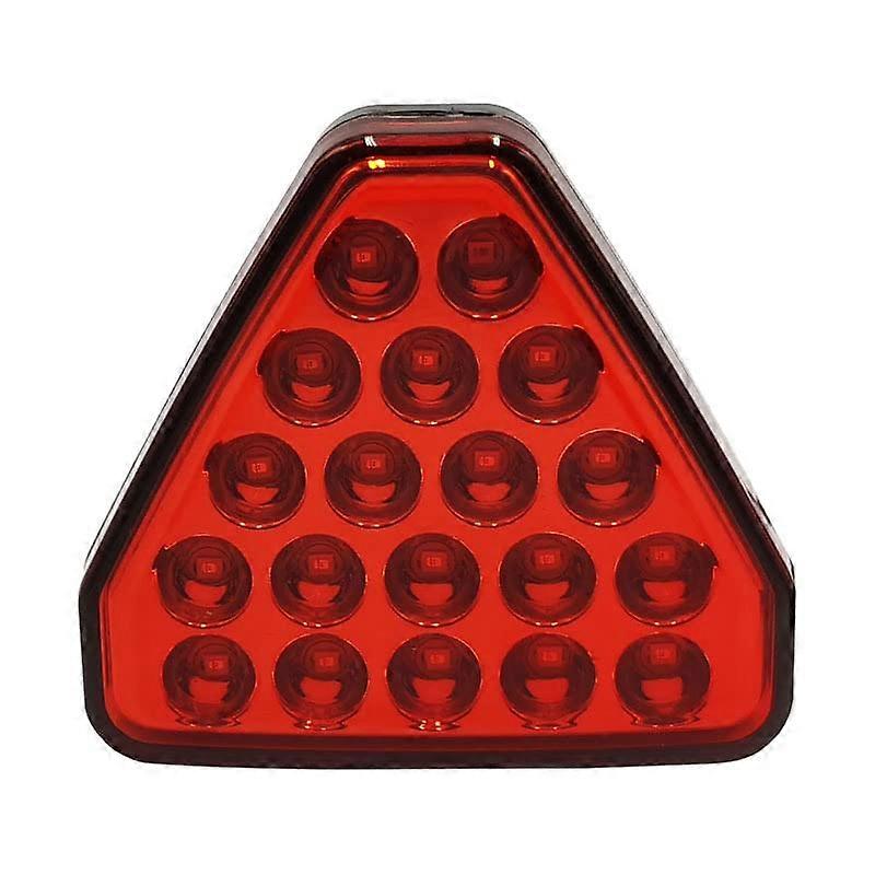 Waterproof Level Brake Light Triangular LED Red For Car Tail Warning RearEnd Prevention Universal Cruise Fit