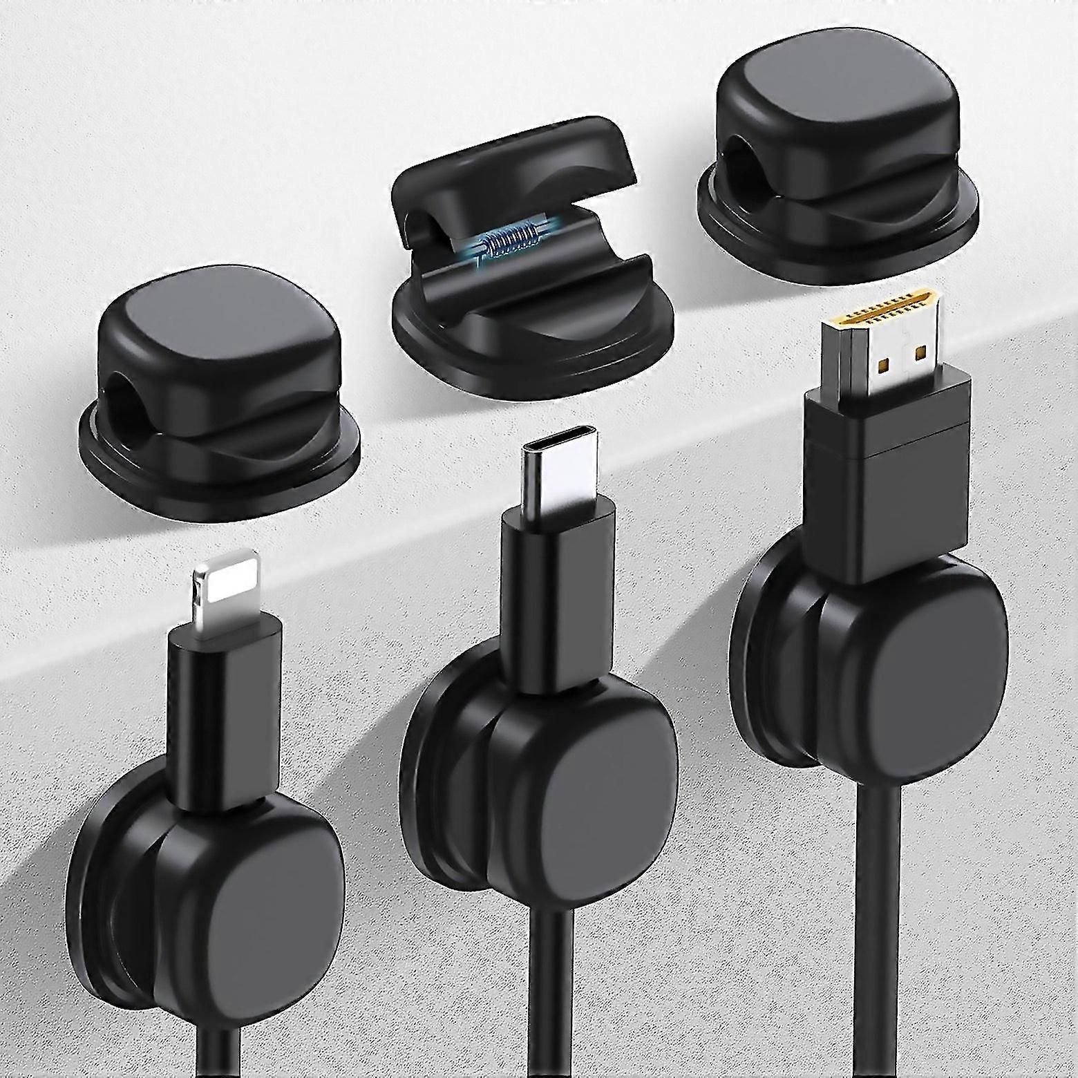 For Ahastyle Wg178 6pcs Multifunctional Adhesive Desktop Cable Organizer Data Charging Cable