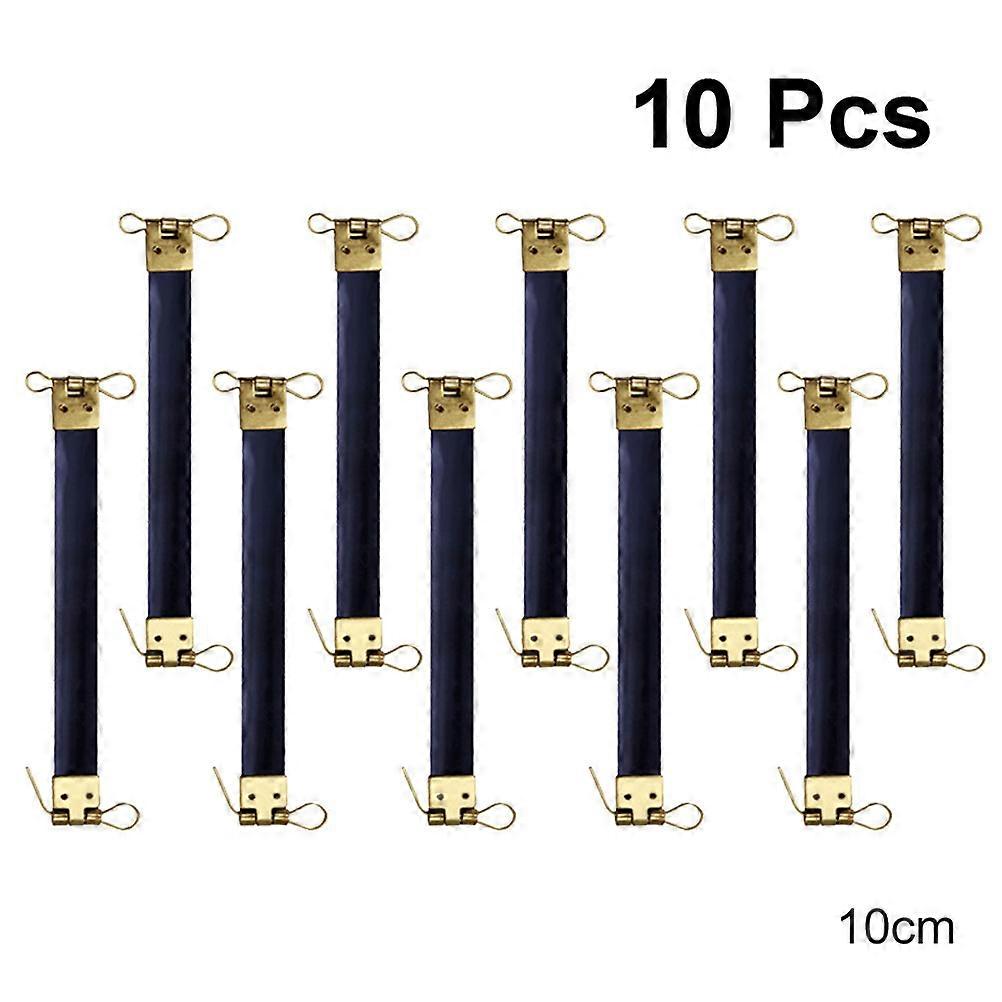 Black Metal Internal Flex Frames for Handbag Hinges 10Pcs Set