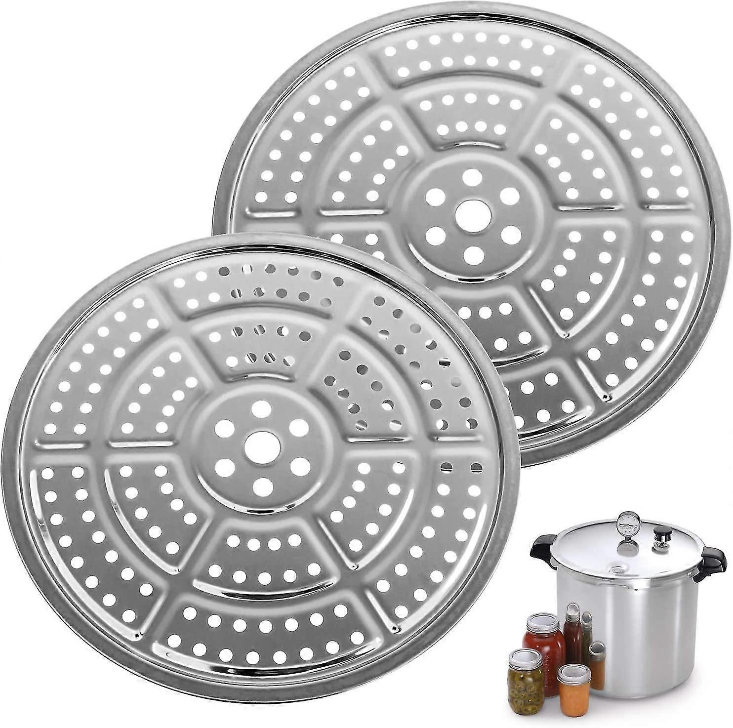 2-pack 28cm Pressure Cooker Canner Rack - Stainless Steel