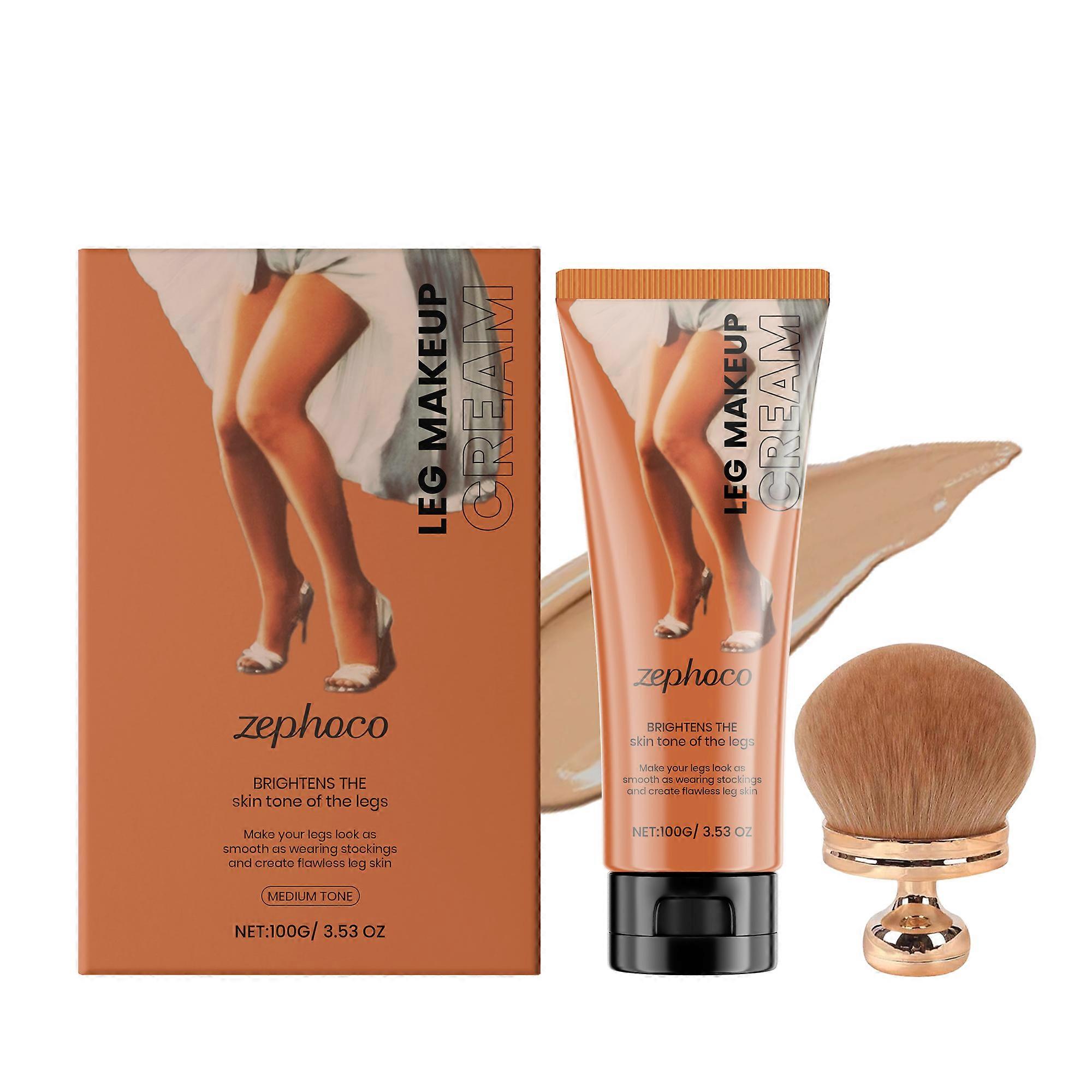 Zephoco Medium-Tone Leg Concealer Foundation Cream Is Water-Resistant, Sweat-Proof, Long-Lasting, Light And Non-Sticky, And Can Enhance Skin Tone