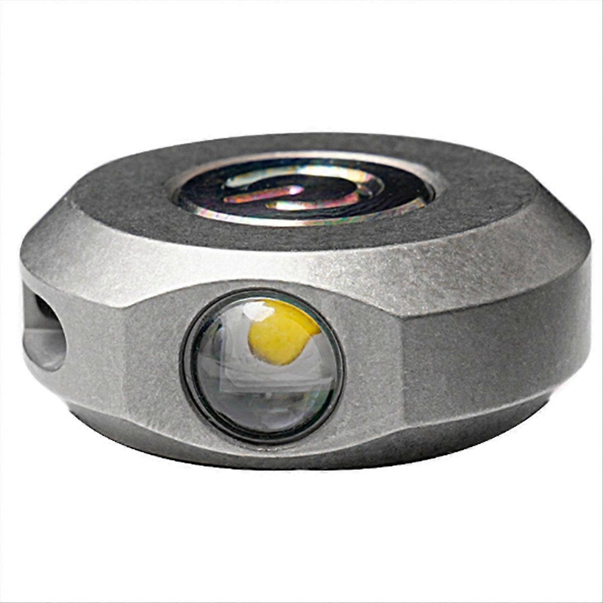Mini Titanium Alloy Flashlight Light Rechargeable Bright Portable
