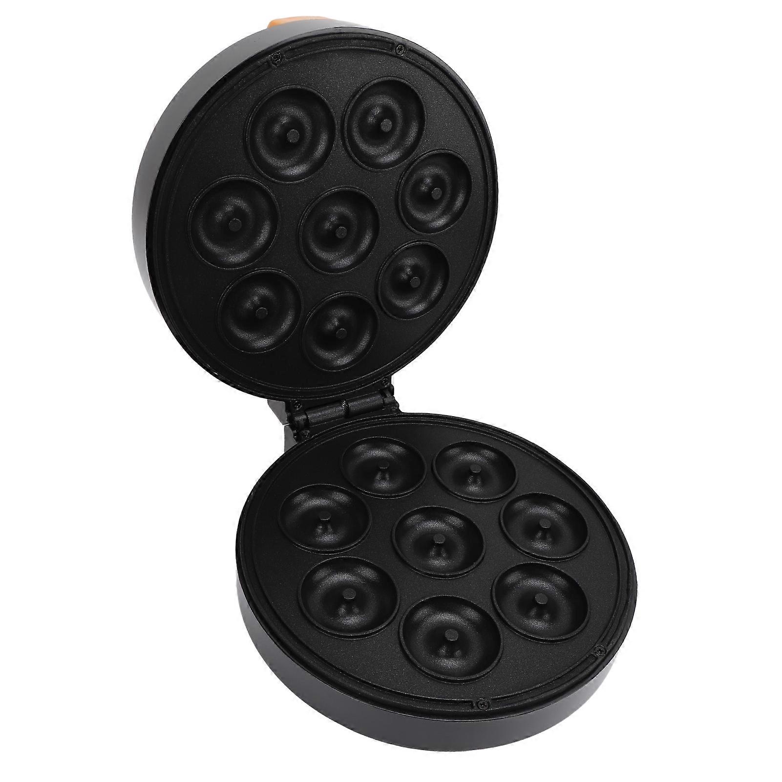 Mini Donut Maker Machine for Breakfast Snacks Desserts 1400W Double Sided Heating Makes 8 Doughnuts Donut Maker US Plug 110V