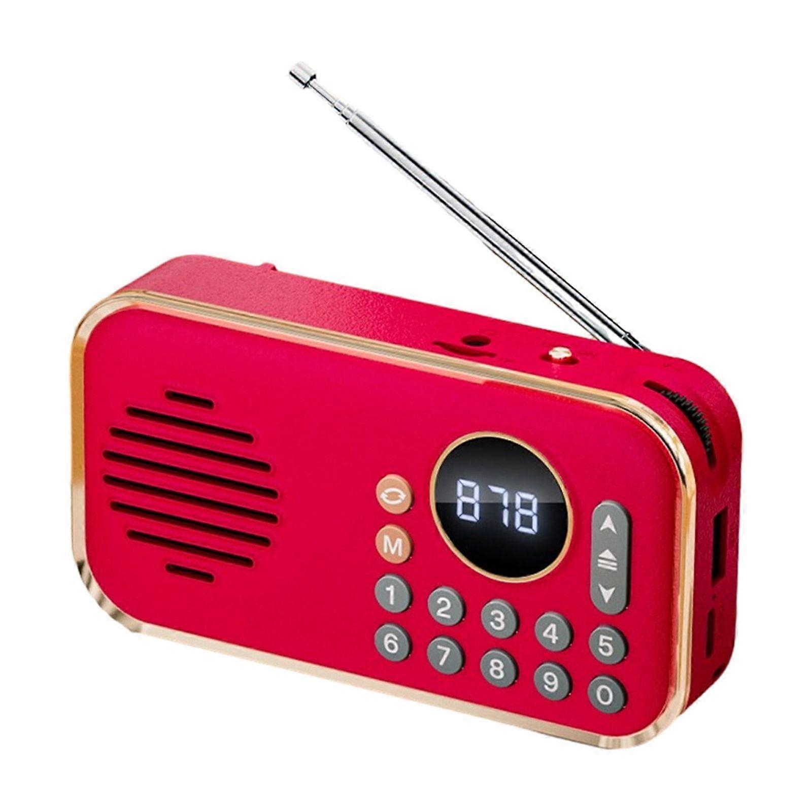 PAVEOS Bluetooth Speaker, Red - Compact & Portable with Ultra-Long Battery, Multiple Play Modes, Compatible with Bluetooth Devices