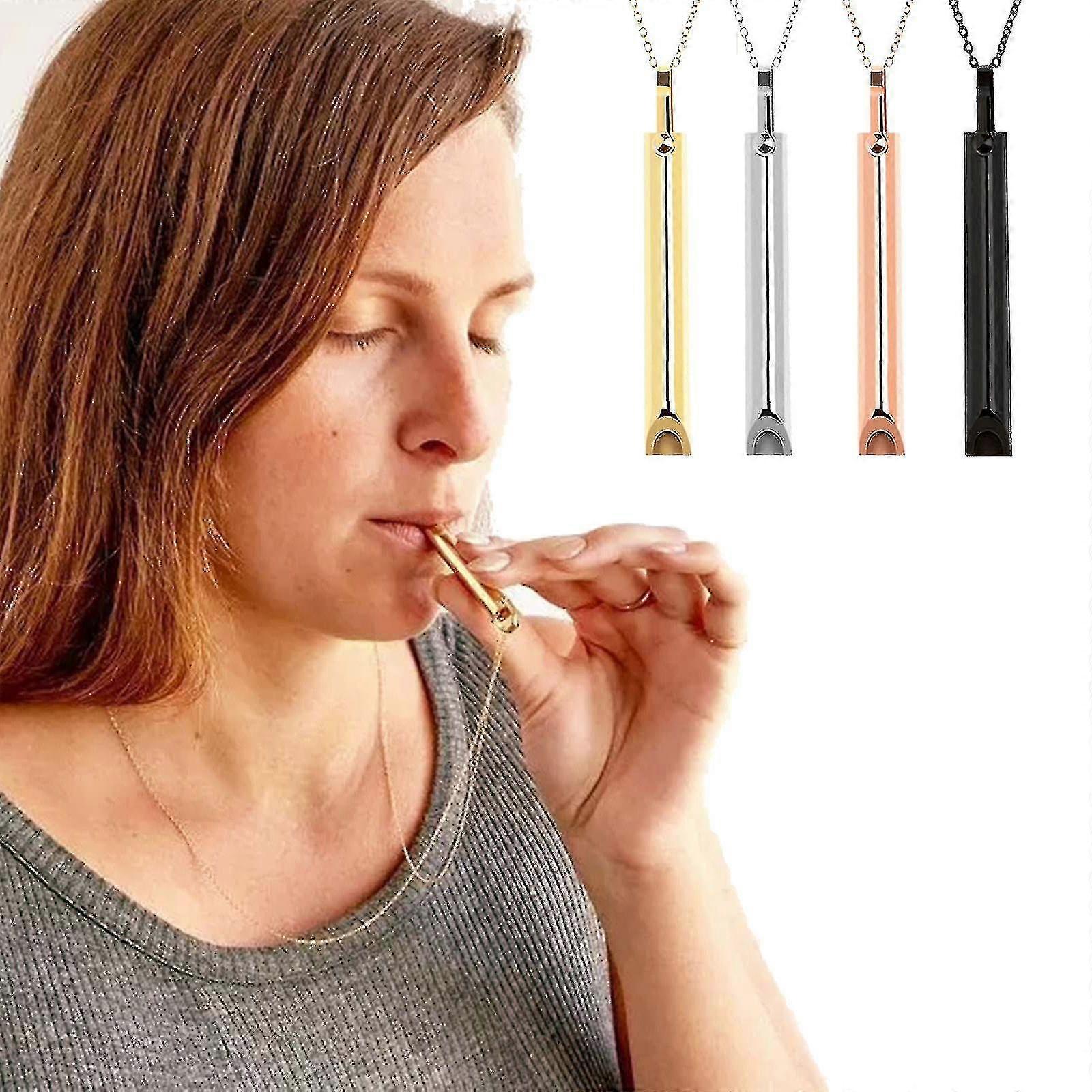 Breathing Tool Necklace for Anxiety Relief and Mindfulness Practice