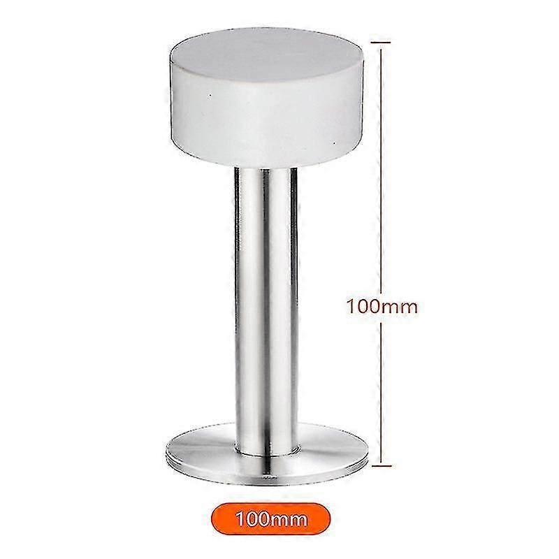 Der weiße selbstklebende Türanschlag aus Edelstahl mit schalldämpfendem Stoßfängerverdeck (2er Pack)