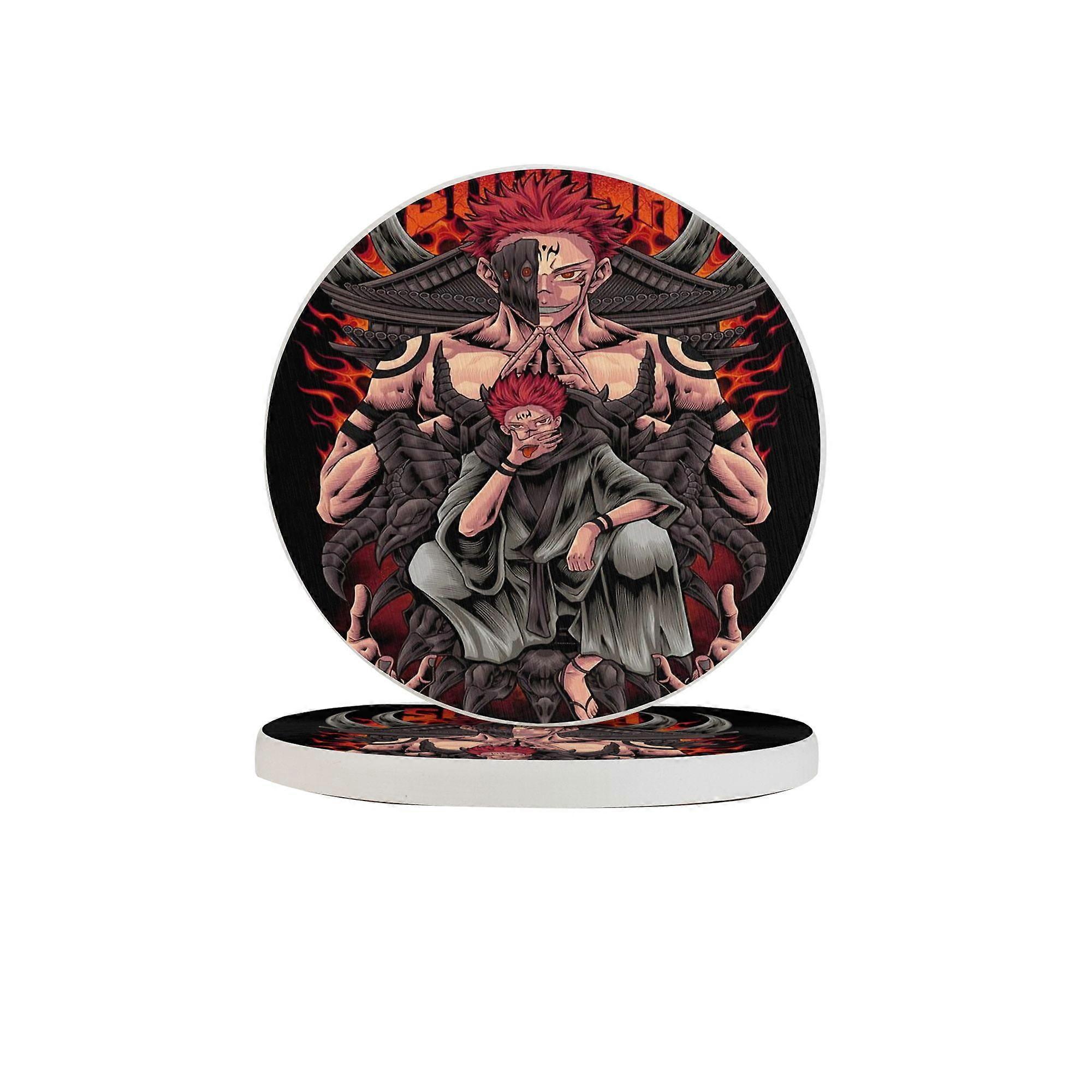 Jujutsu Kaisen Absorbent diatomaceous earth coaster, odorless diatomaceous earth non-slip insulation protects the table top from damage One Size