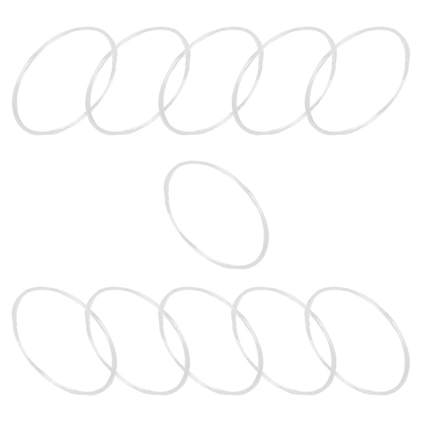 11-String Oud Strings with Rustproof Coating Clear Nylon Silver Plated Copper Alloy Wound Oud String Easy to Use Multicolor