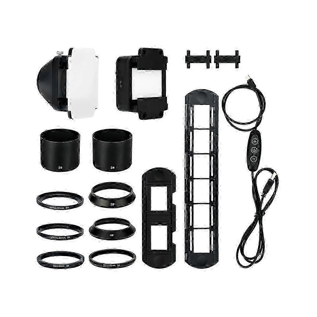 35mm Negative Film Digitizing Adapter Set with LED Light for Scanning and Copying Film to Digital Conversion