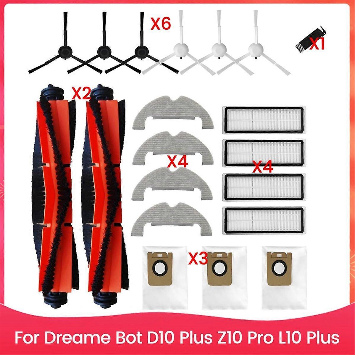 Accessory Set Replacement Parts for Bot D10 Plus Z10 Pro L10 Plus Main Side Brush Hepa Filter Mop Cl