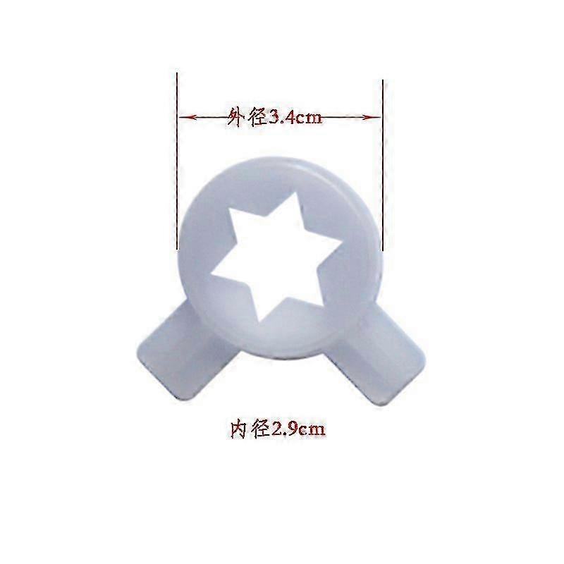 4pcs Ice Cream Machine Nozzle Tips: Creative Nozzles With Hexagonal Star Shape For Ice Cream Maker - Easy To Clean For Shops And Dessert Parlors