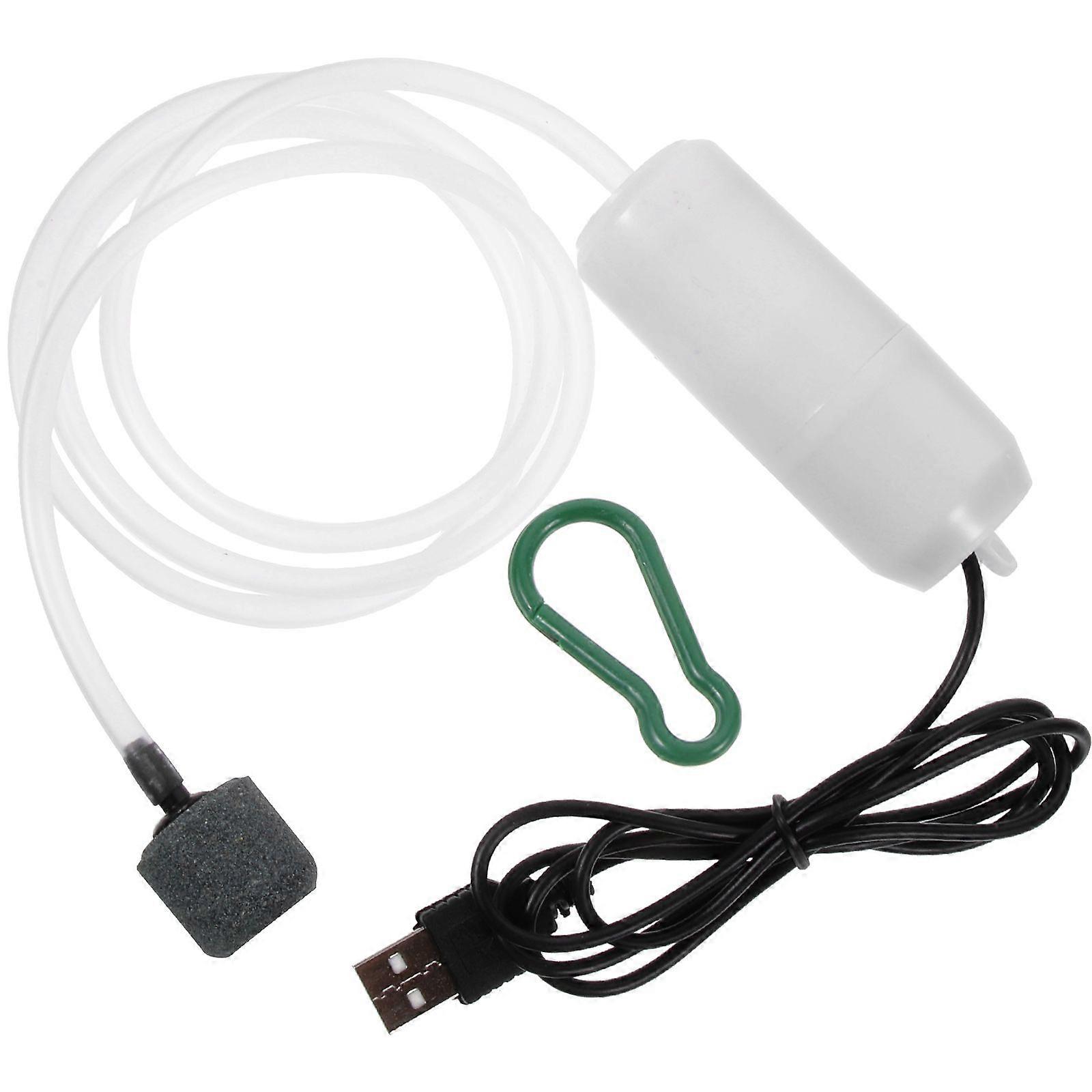 1 set of Mini Oxygen Aerator Aquarium Pump Fish Tank USB Design Oxygenator
