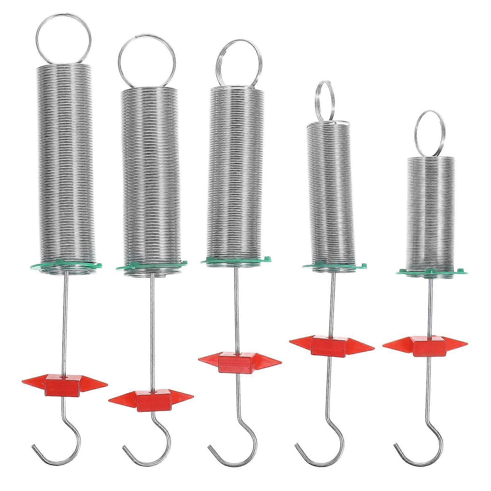 5pcs Science Springs: Physics Experiments Hooke'S Law Spiral Springs Set - Teaching Equipment For Students And Science Labs