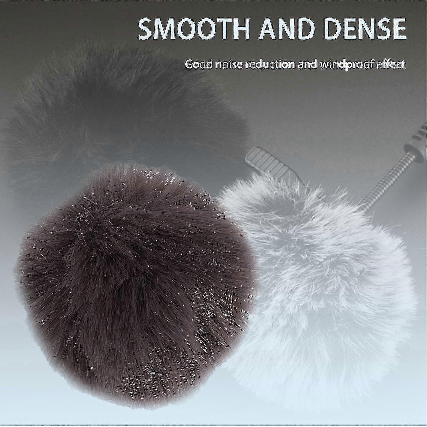 Universal Lavalier Microphone with Furry Windscreen and Soft Wind Muff for Lapel Microphones