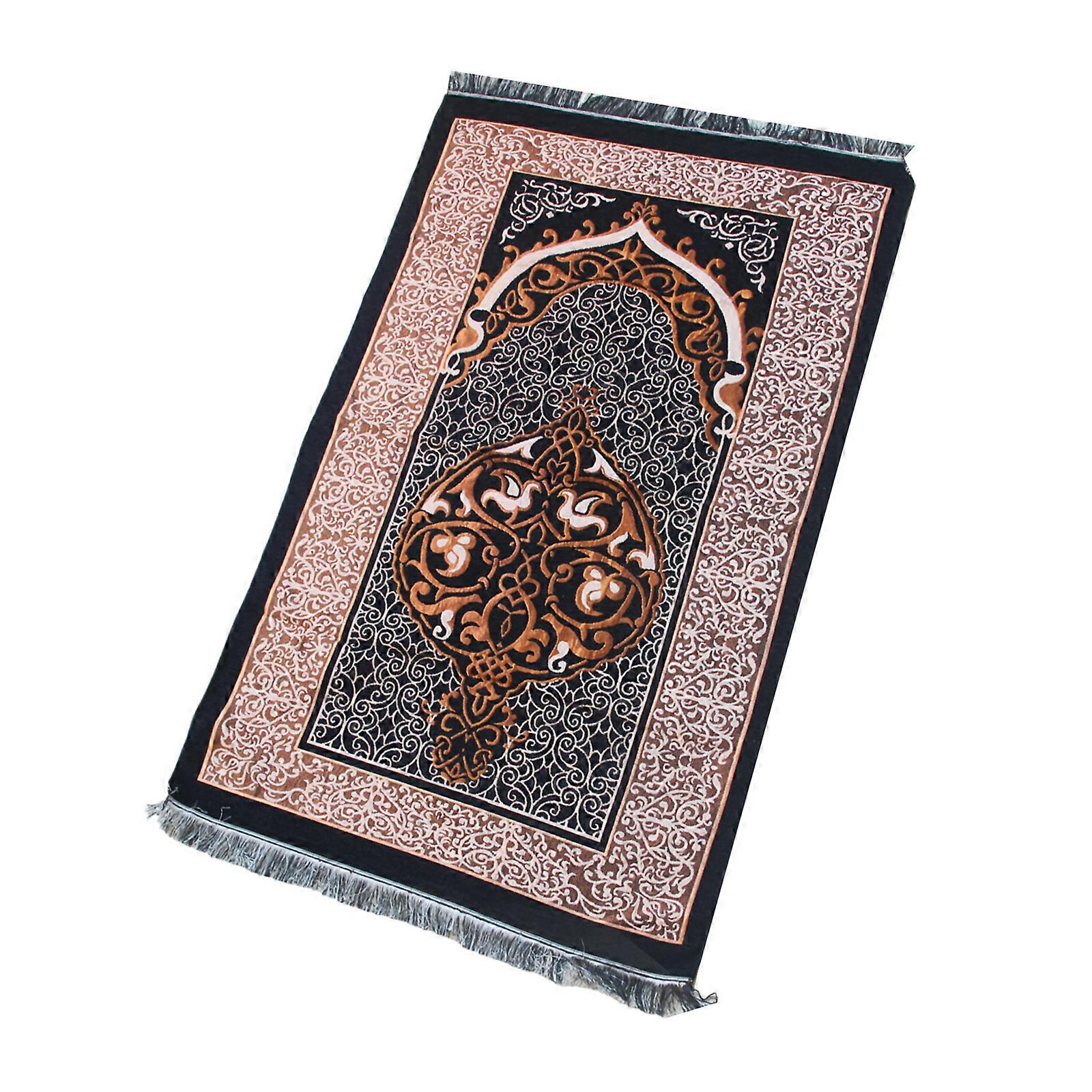 Easy Cleaning Chenilles Floor Mats Slip Resistant Design Soft Texture for Indoor Use  Golden thread and br