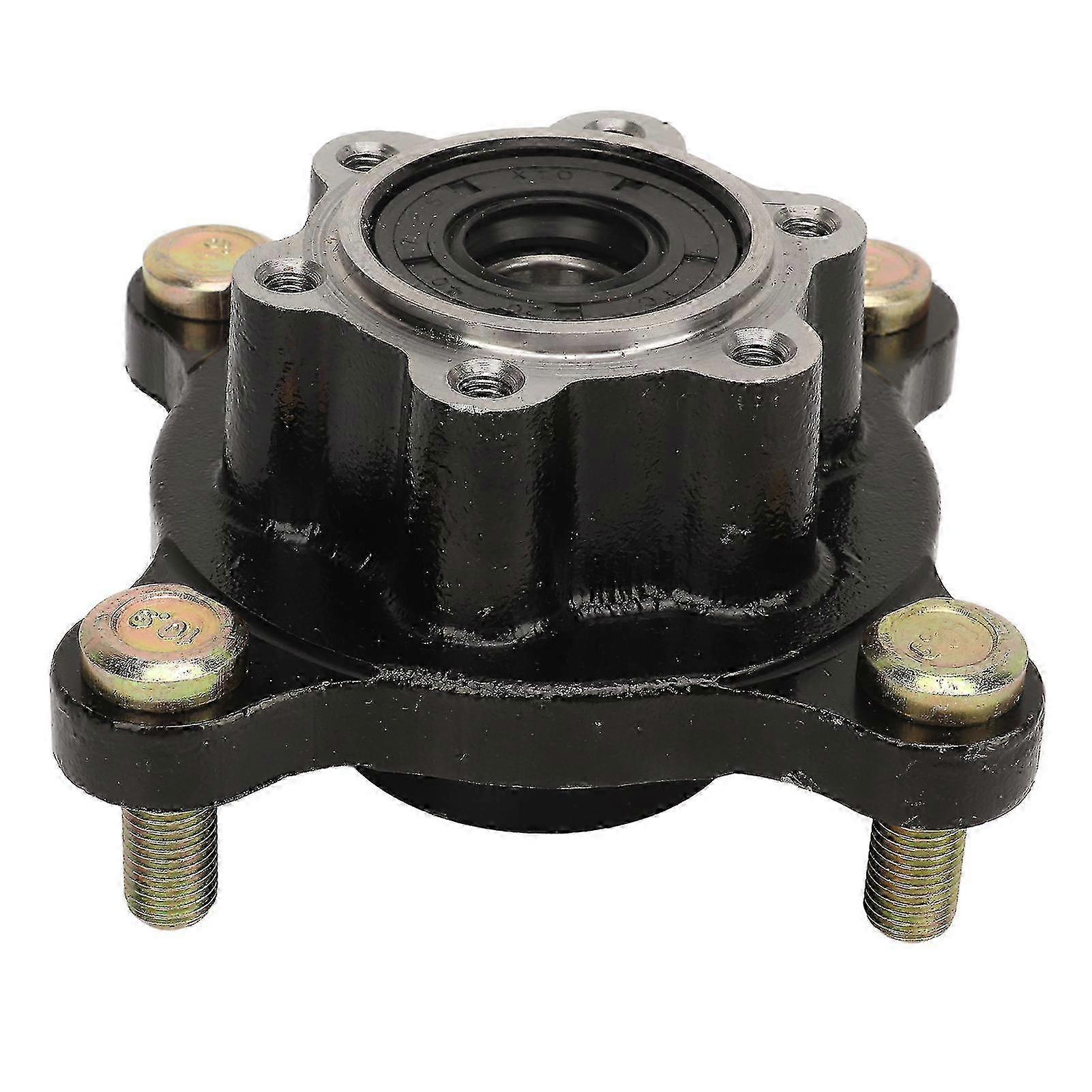 17mm Front Hub Flange Rustproof High Hardness Front Wheel Hub Flange with 4 M10 Bolts For 110cc 150cc 250cc Go Kart