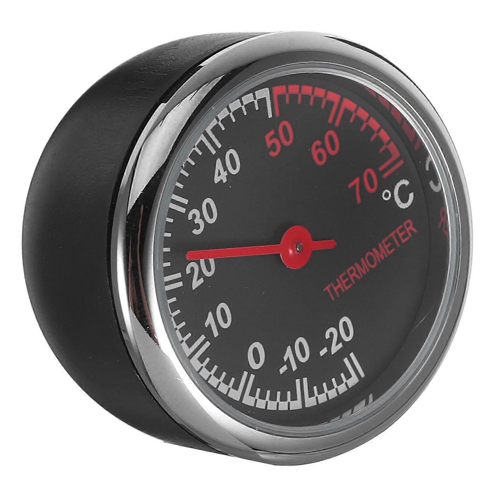 Luminous Mechanical Thermometer Car Dashboard Thermometer Mini Vehicle Scale Steel Core Pointer for Car(Thermometer)