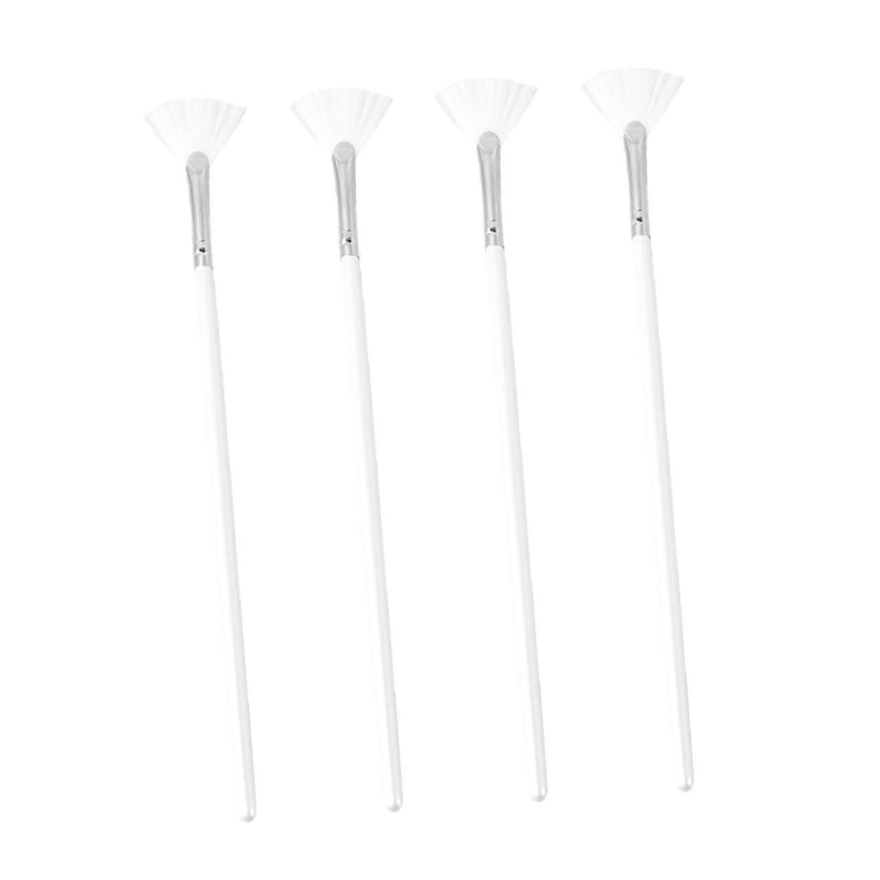 Facial Mask Brush Set of 4 Fan Applicators for Cream and Mud Skincare Easy to Clean for Women