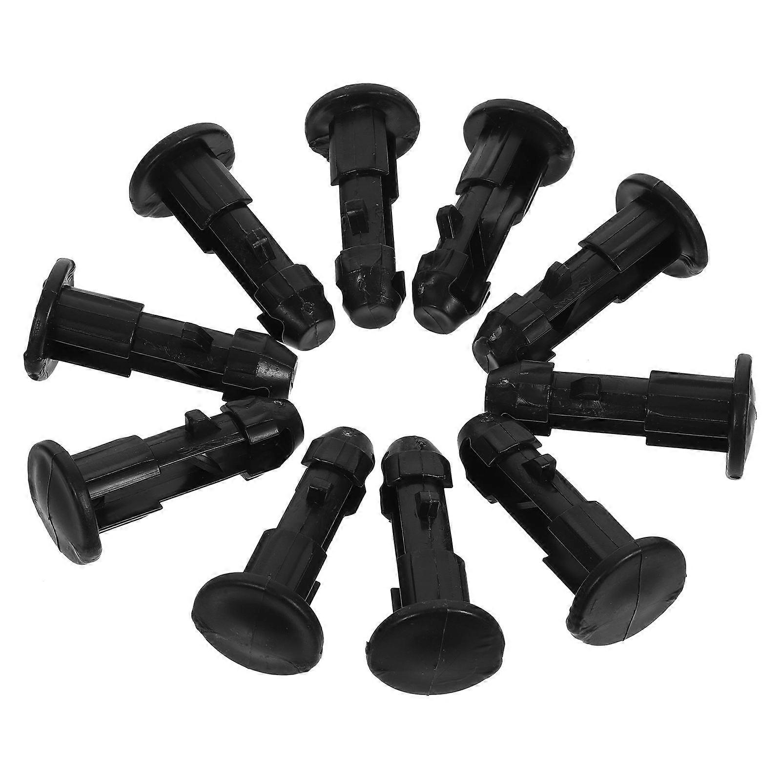 240L Trash Can Lid Latch Plastic Replacement Black 10Pcs for Stability