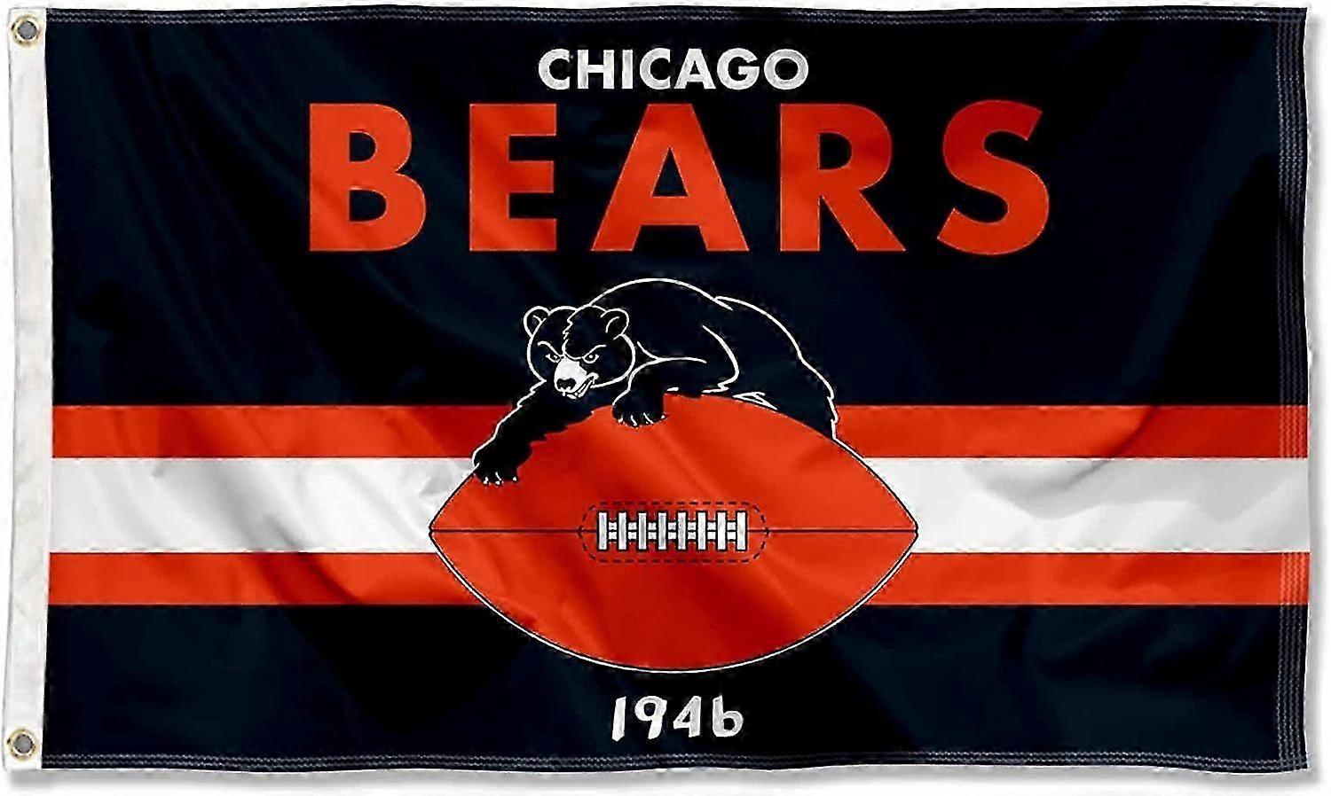 Bears Throwback Vintage Retro Flag Mode A-3356