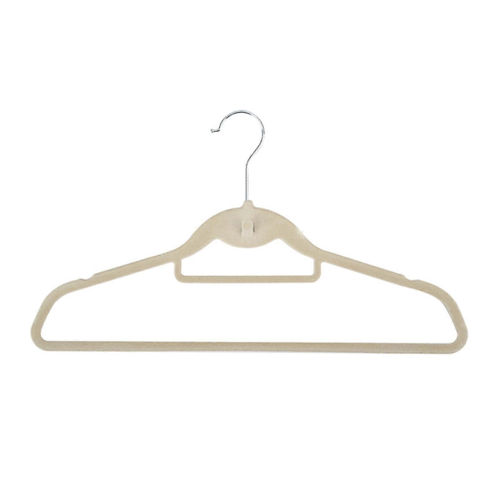 Velvet NonSlip Clothes Hangers with Hooks for Adults and Kids, SpaceSaving Set of 10, 44.5cm
