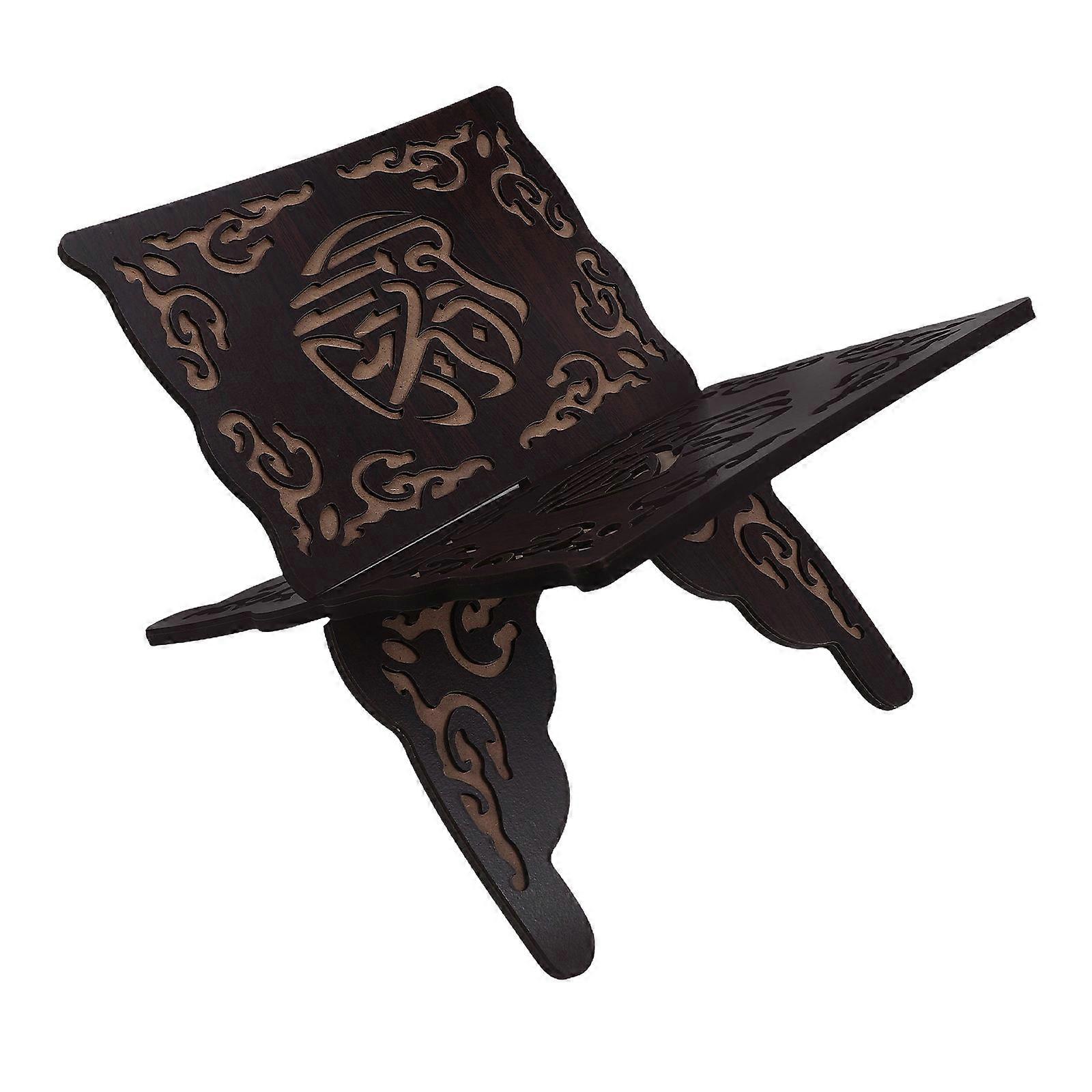 Ancient Quran Holder Book Stand with Adjustable Reading Function Wooden Holder