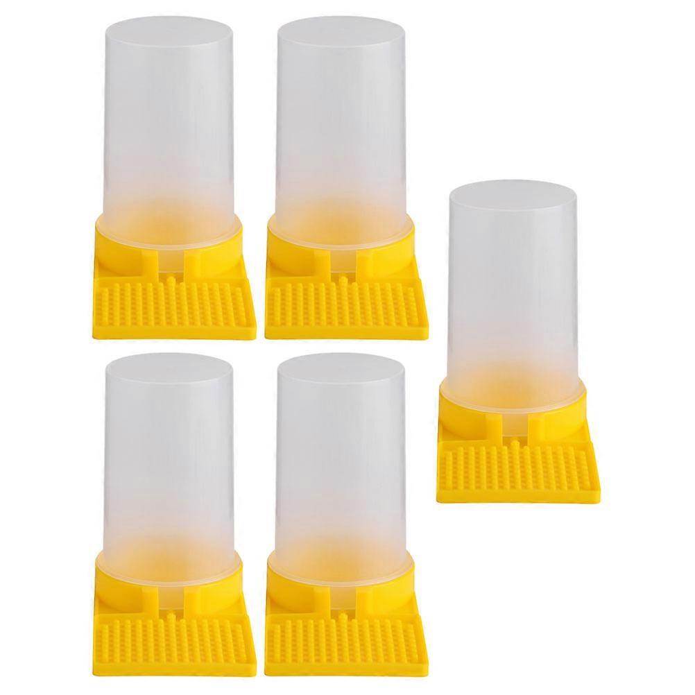 Bee Feeder Plastic Water Feeding Cup for Beekeeping 20Pcs Set