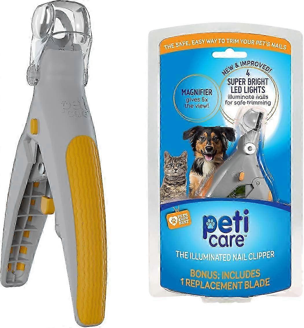 Pet Nail Clipper with Magnification for Precise Cat and Dog Trimming