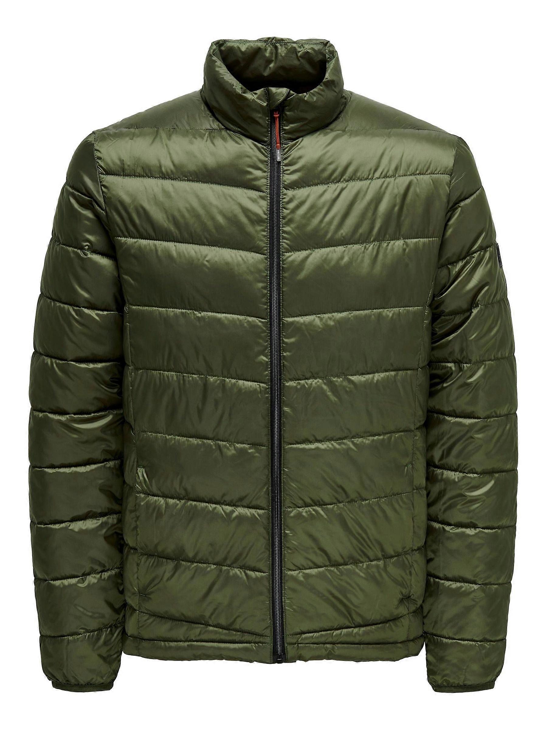 Herren Steppjacke Gefütterte Übergangsjacke Blouson Leicht Wattiert ONLY & SONS