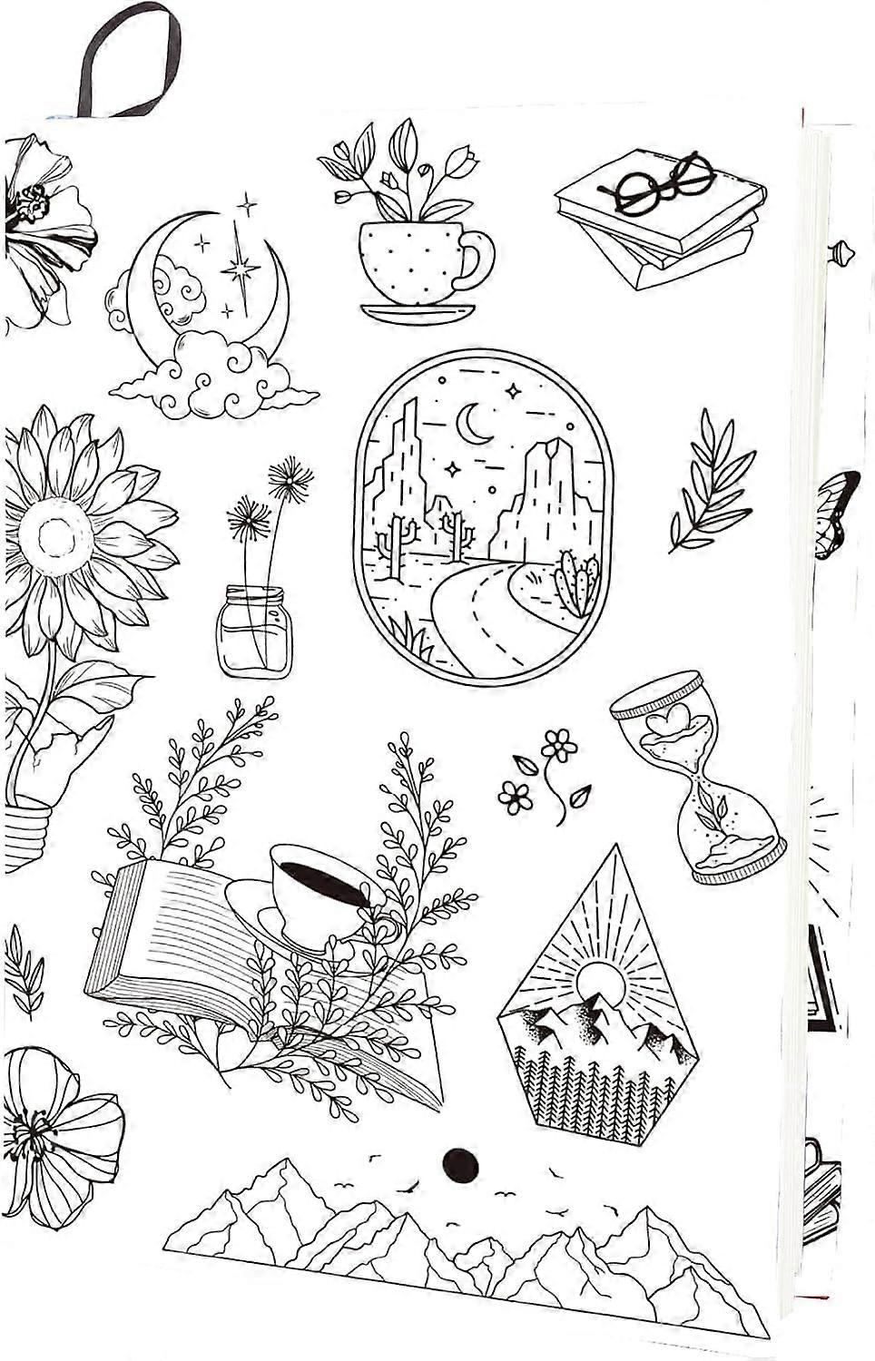 Plant Stretchable Book Cover Butterfly Flower Washable Reusable Large Nylon Polyester Book Protector 9.4x15.7 Inch Elastic Notebook Wraps Suitable for