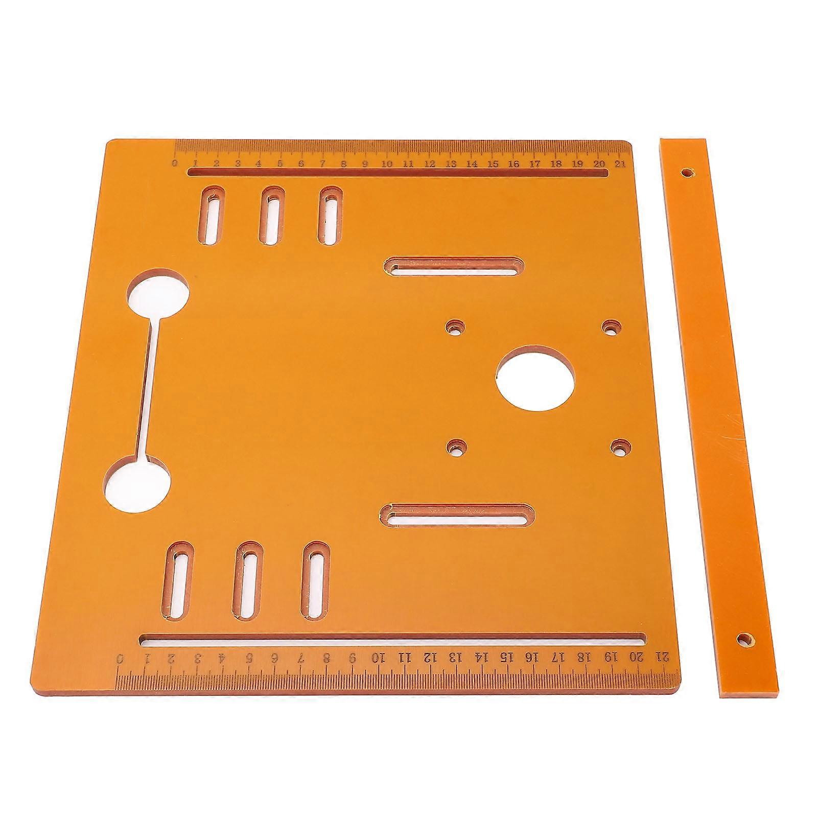 Kilisky Cutting Machine Bottom Plate 28x25cm, Compatible with Circular Saws, Base Plate Table Insert for Woodworking Projects
