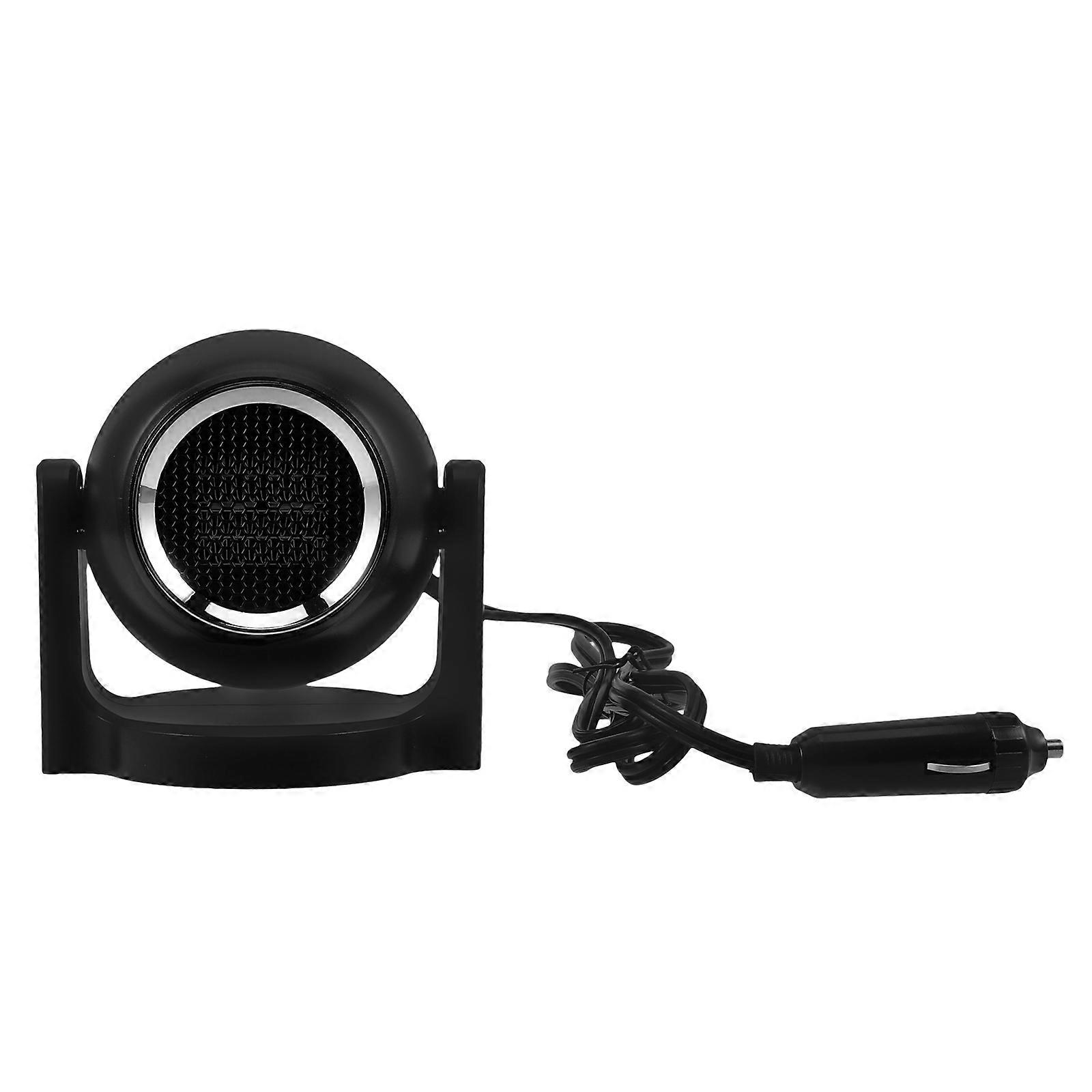 Car Heater Defroster for Car Efficient Heating Portable ABS Black