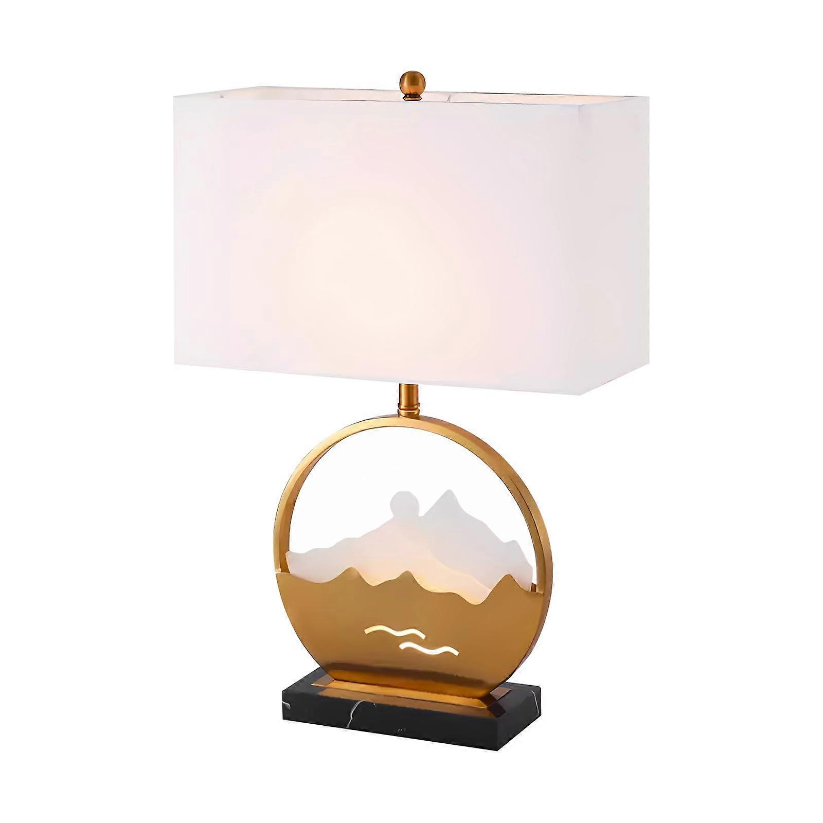 Modern Fabric Desk Lamp with Dimmable Touch Control, EyeCaring Light for Home Office and Study