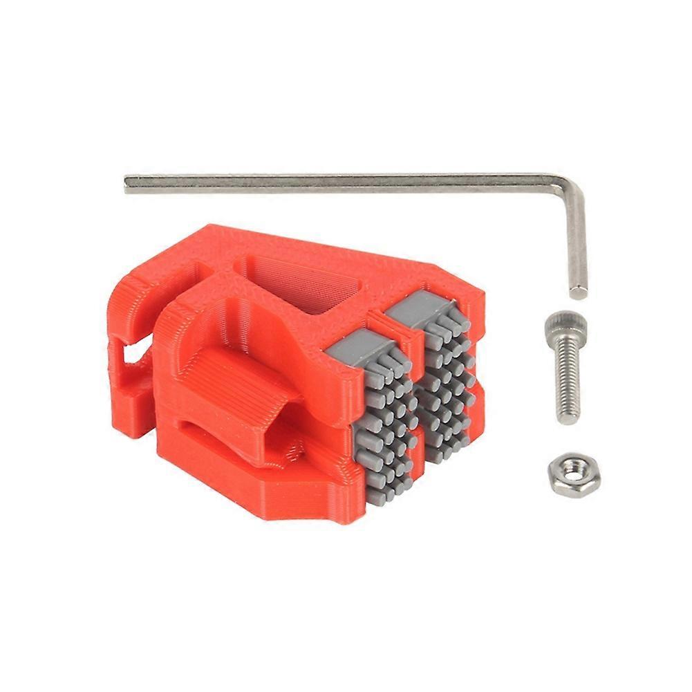Double Nozzle Silicone Wiper for Bambu Lab 3D Printer, Red