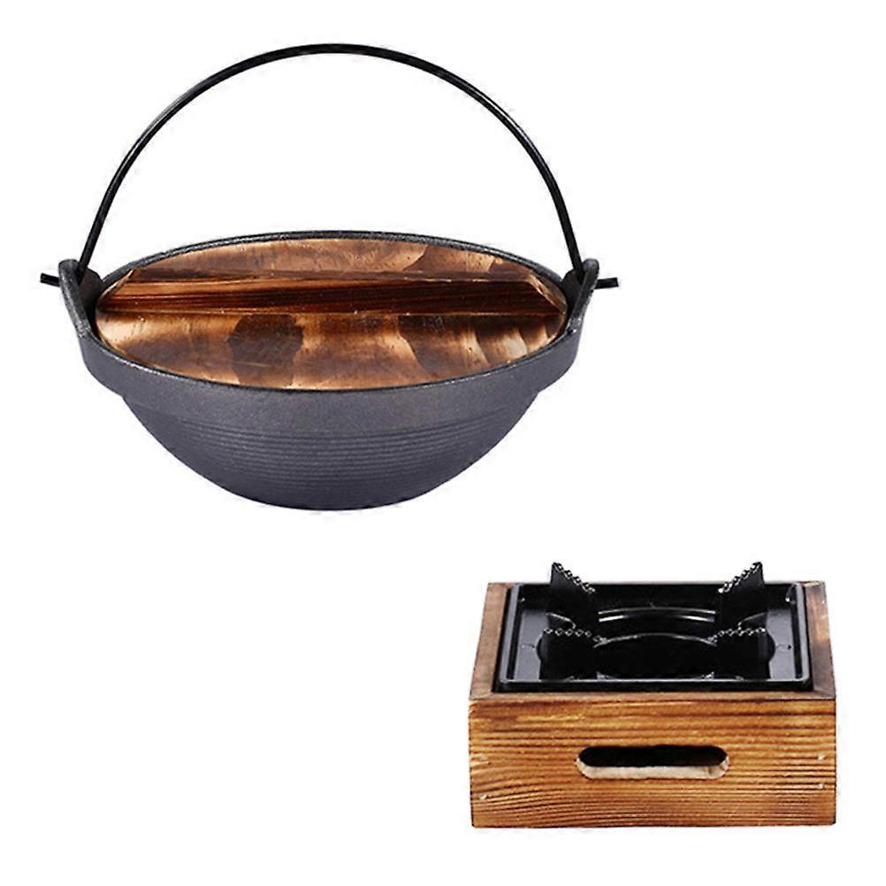 Japanese Style Hot Pot for Kitchen Use Assorted Color Nonstick and Iron 7 Inch