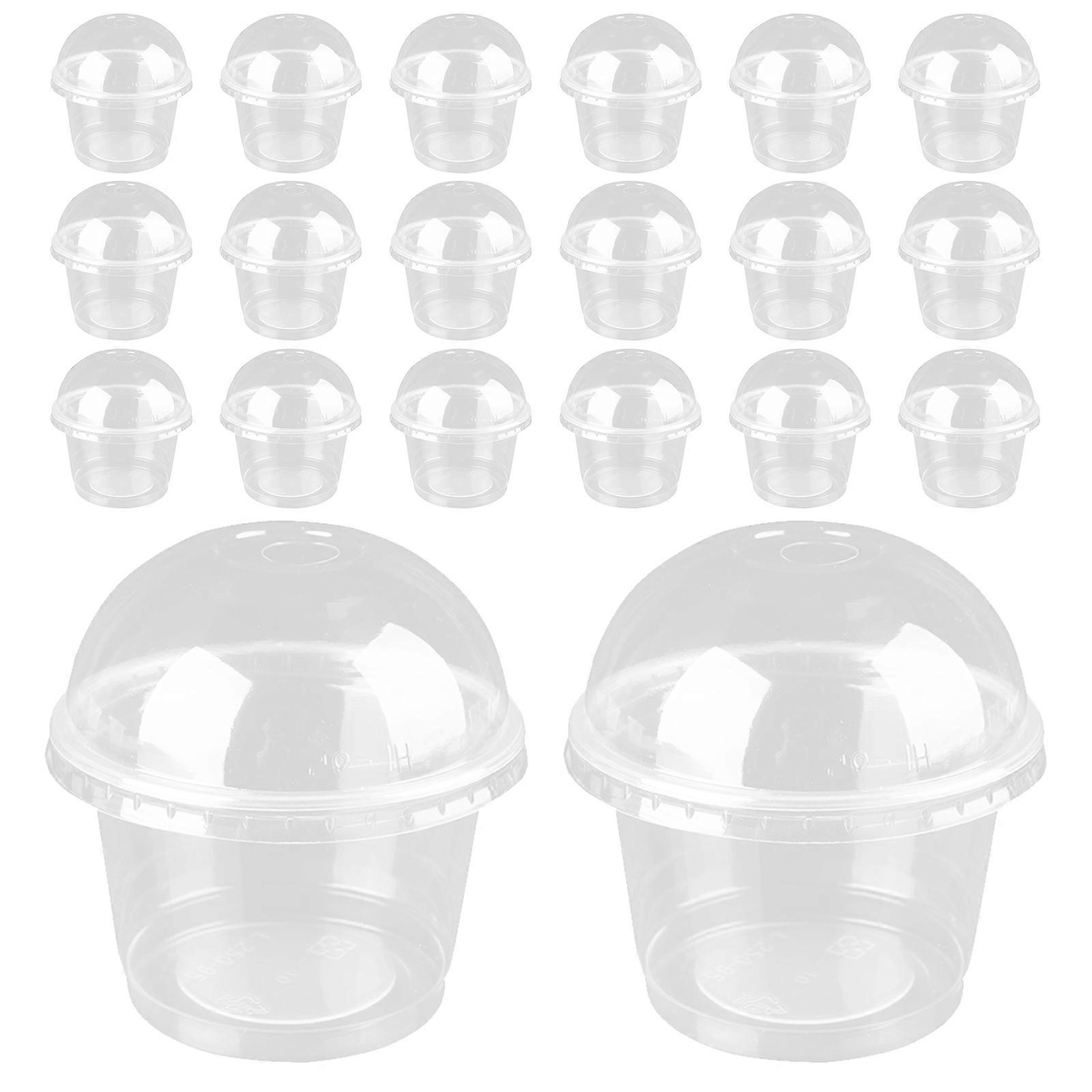 20 قطعة سلطة آيس كريم حلوى كيك مع أغطية