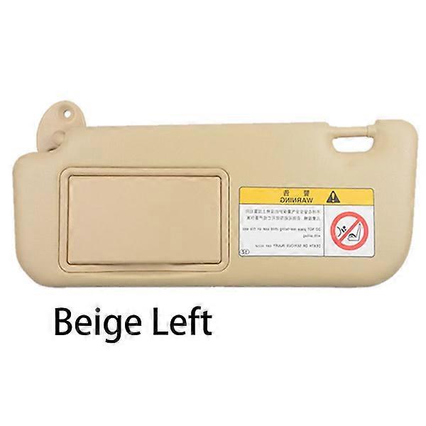 Car sunshade for windshield, beige beige left